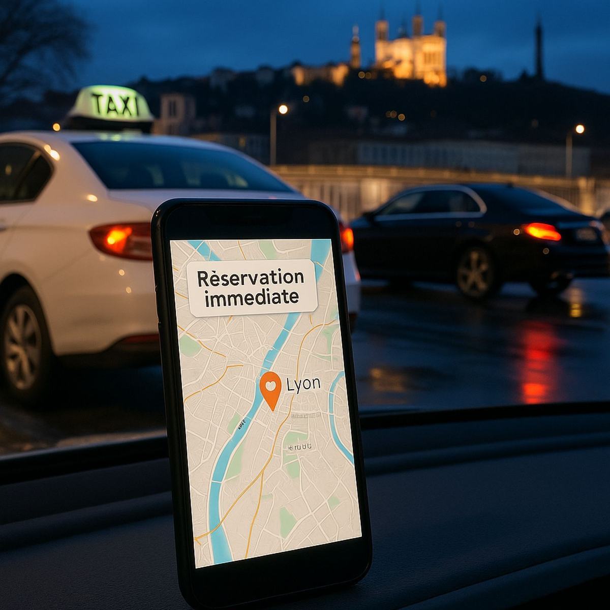 Taxi Rhône et VTC à Lyon et alentours, réservation en ligne immédiate