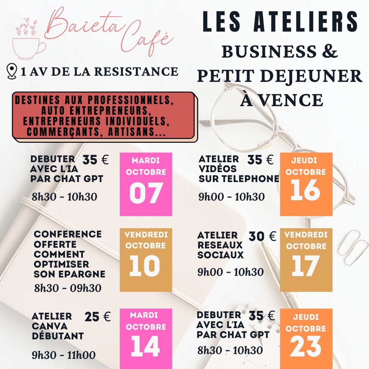 LES ATELIERS BUSINESS A VENCE
