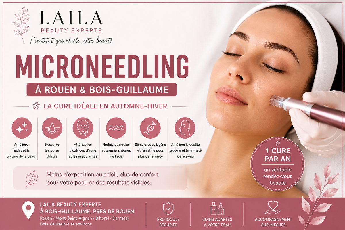 Microneedling à Rouen et Bois-Guillaume : pourquoi commencer une cure en automne-hiver ?