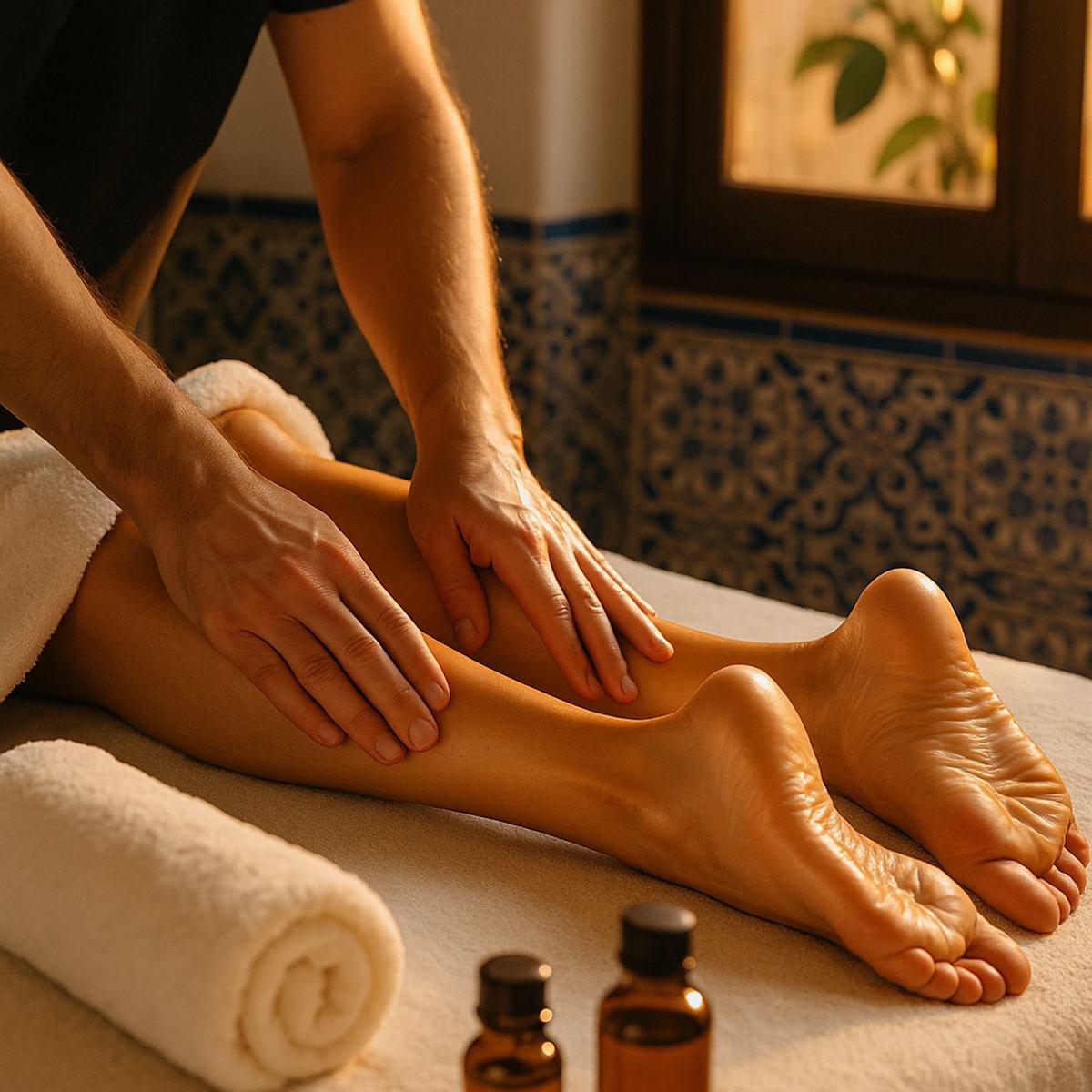 Massage des jambes et pieds à Valence : détente profonde et circulation stimulée
