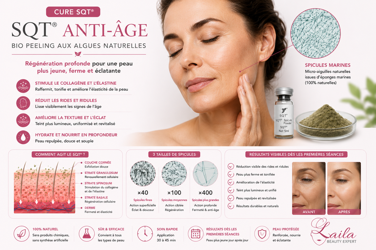 🌿 Cure SQT Anti-Acné – 4 Séances