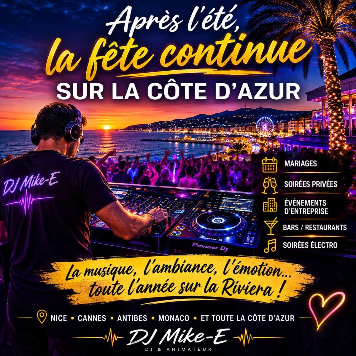 Après l'été, la fête continue sur la Côte d'Azur