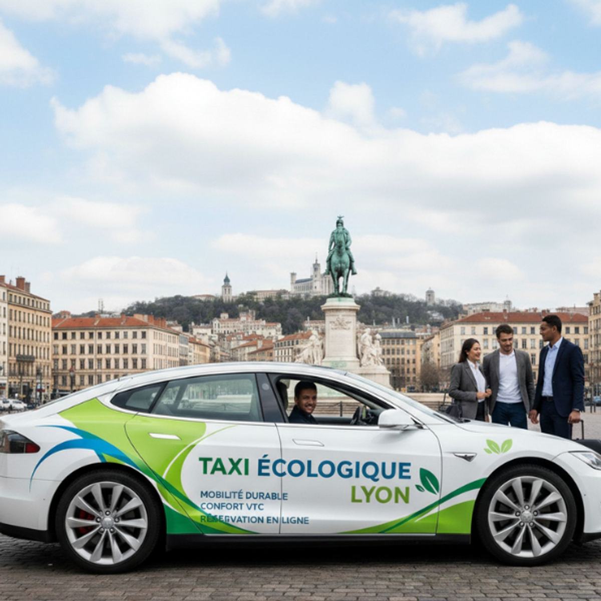Taxi écologique Lyon : mobilité durable, confort VTC et réservation en ligne