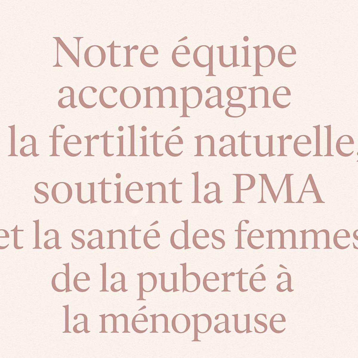 Fertilité naturelle- soutien PMA et santé des femmes