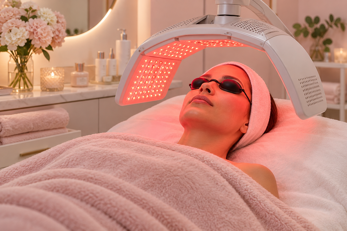 Soin LED visage à Rouen : quels bienfaits pour la peau et les ridules ?