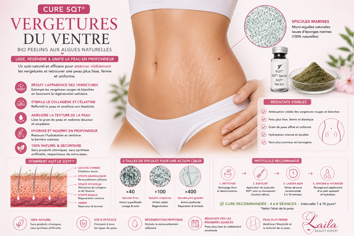 🌿 Cure SQT Vergetures du Ventre – 4 Séances