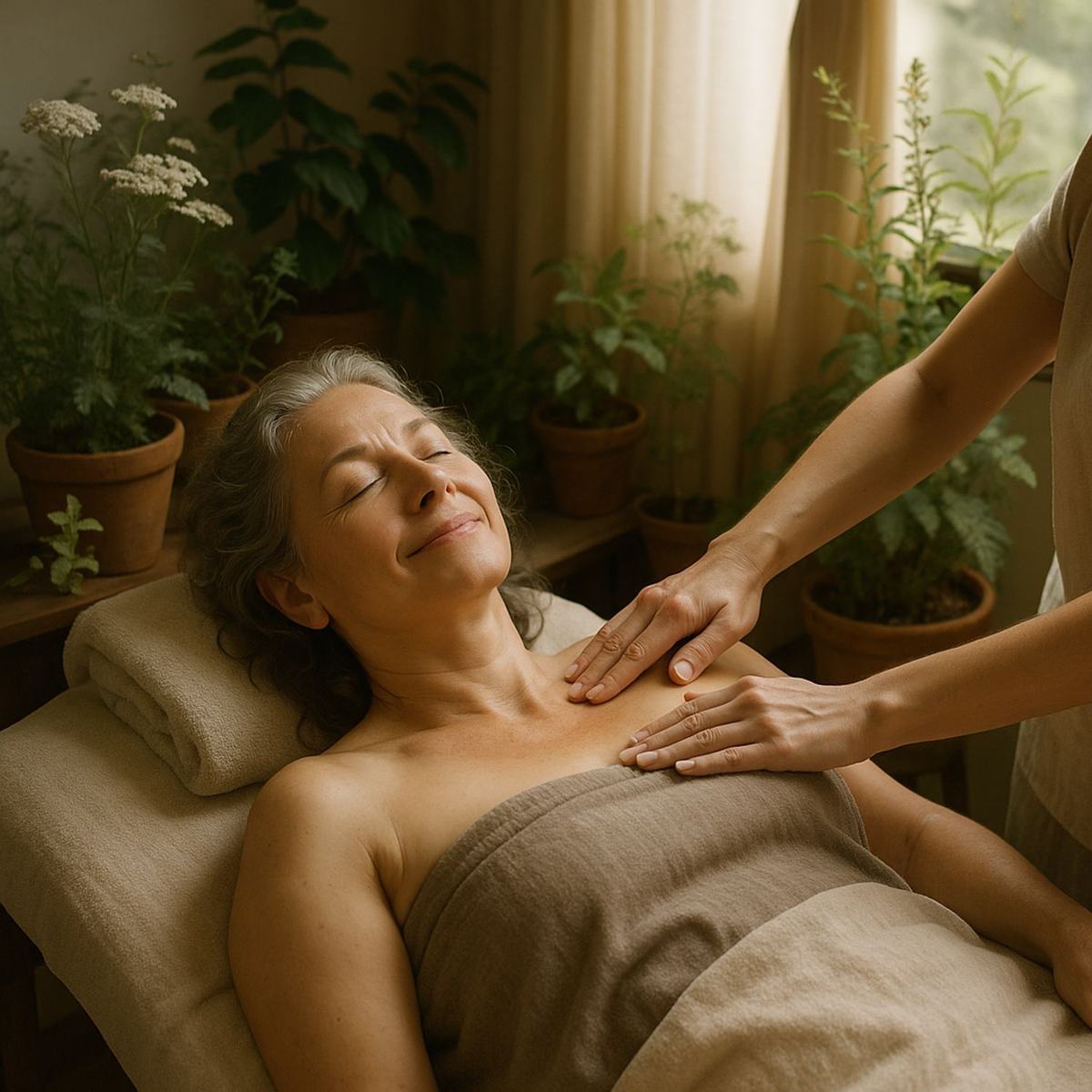 Massage anti-rétention d’eau pour femme ménopausée : retrouver légèreté et équilibre au naturel