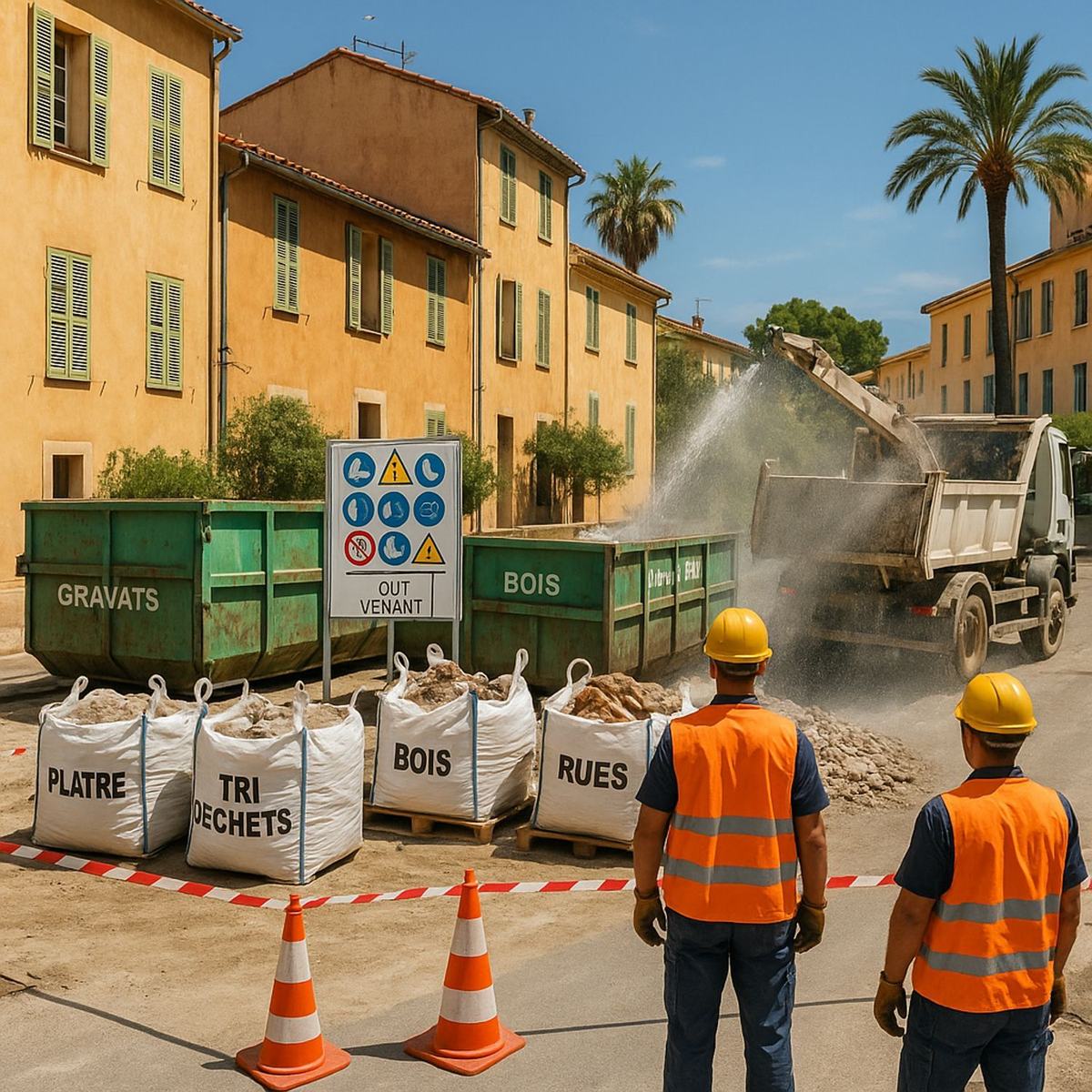 Évacuation de gravats à Cagnes-sur-Mer : guide pratique pour un chantier propre et conforme