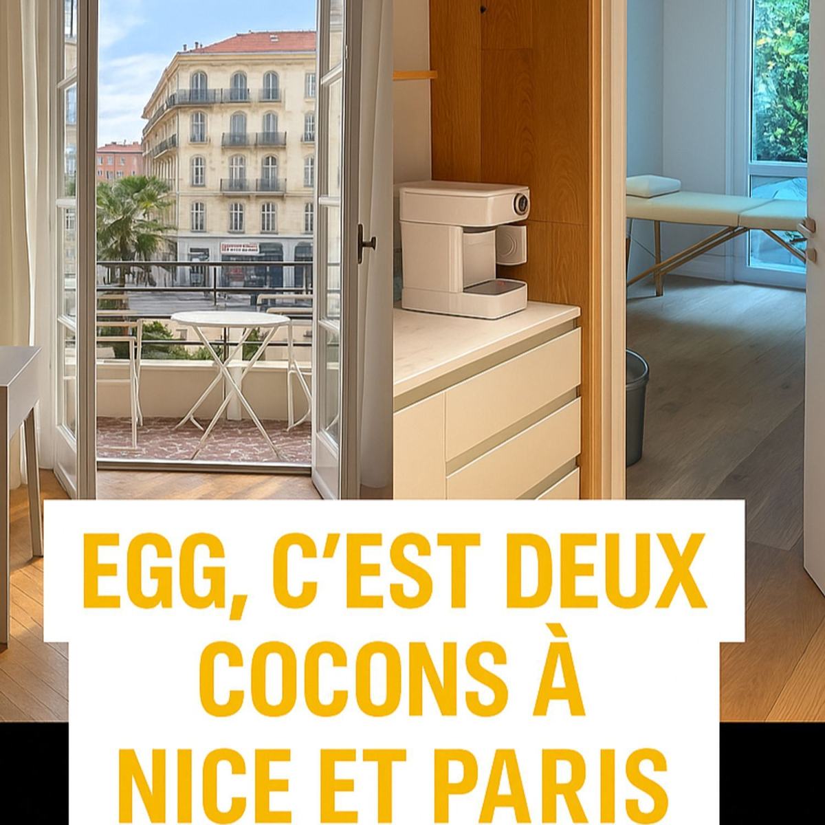 EGG centre c'est 2 cocons à Paris et Nice