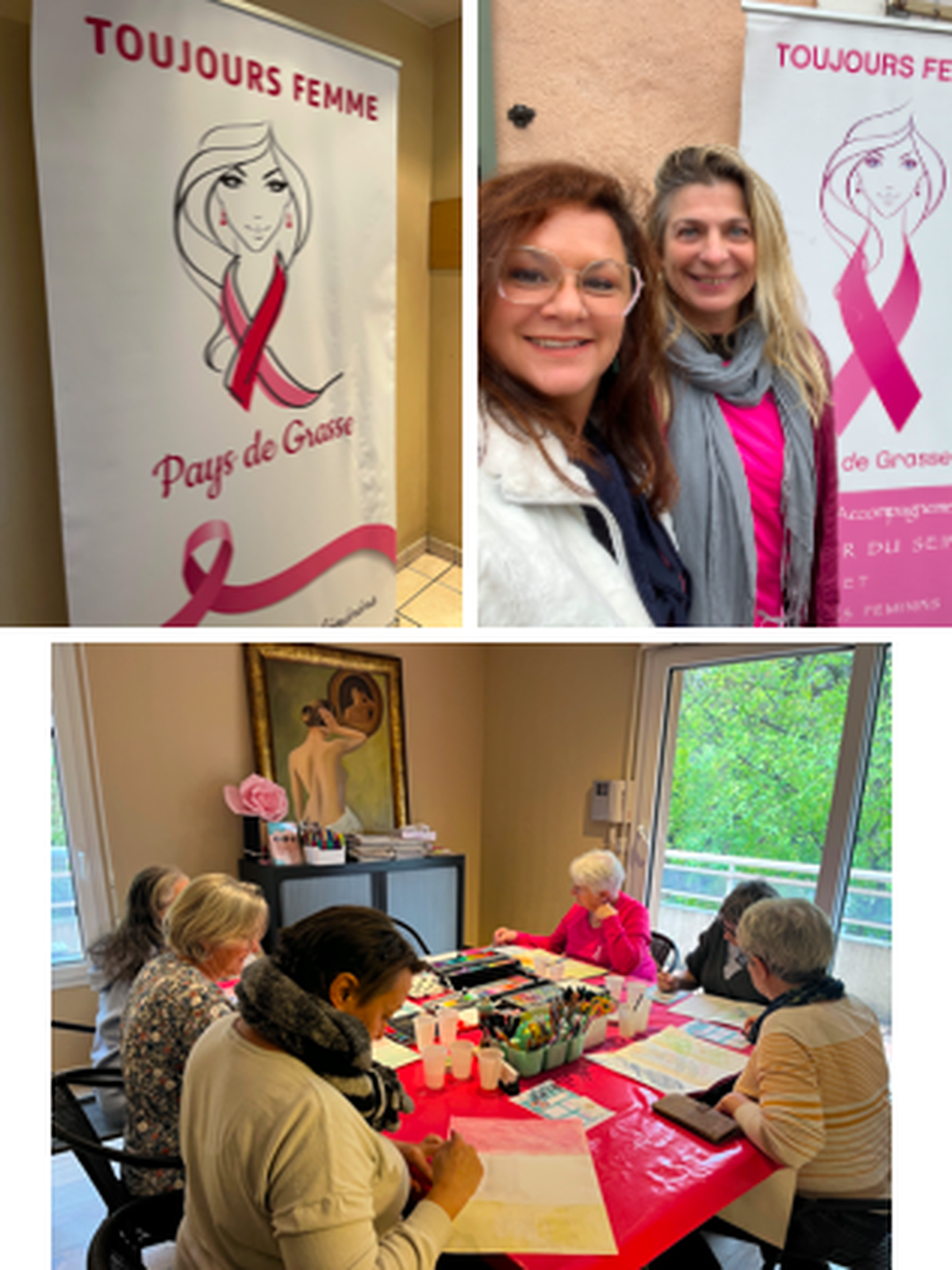 Ateliers d'art thérapie pour les femmes ayant eu un cancer du sein
