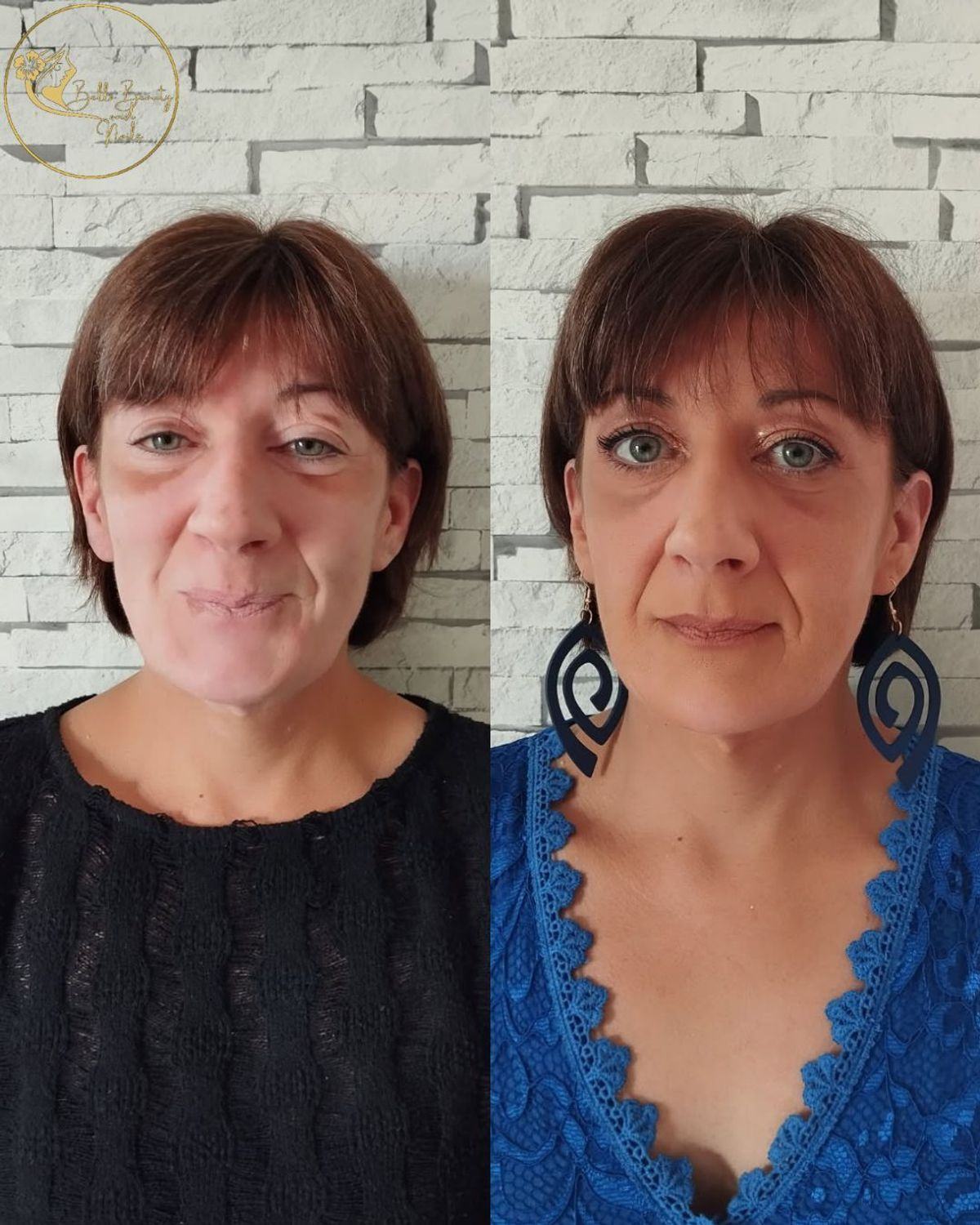 Maquillage sur une cliente atteinte de vitiligo