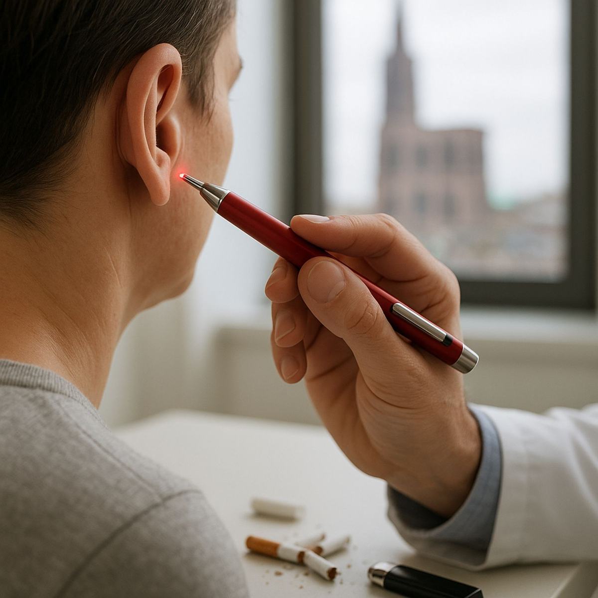 Arrêter le tabac au laser à Strasbourg grâce à la stimulation auriculaire