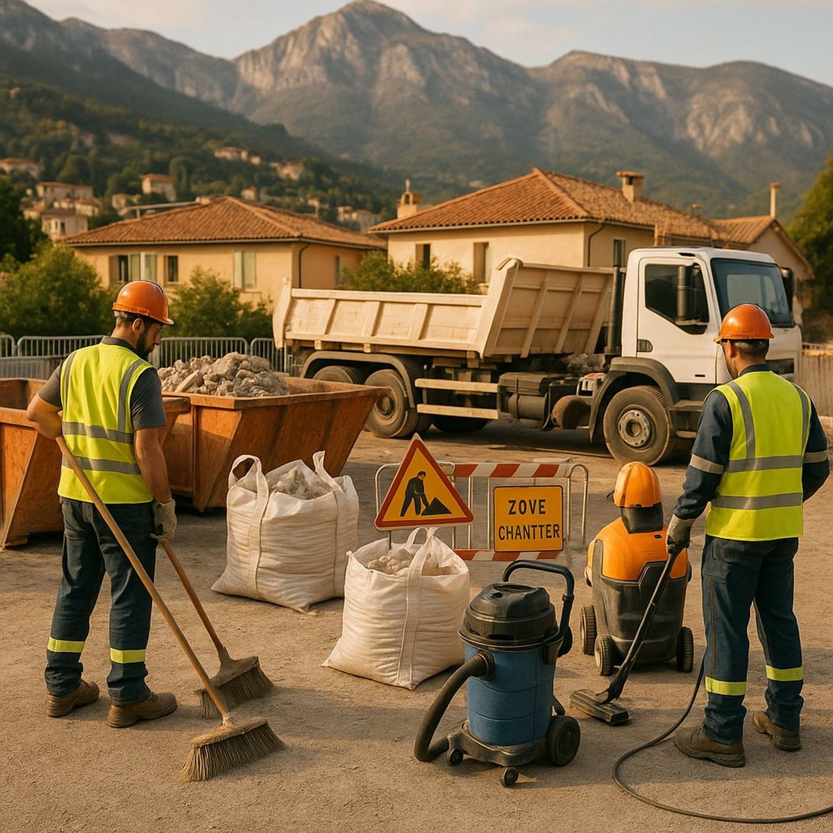 Évacuation après travaux et chantier dans les Alpes-Maritimes : solutions de déblaiement et nettoyage professionnel