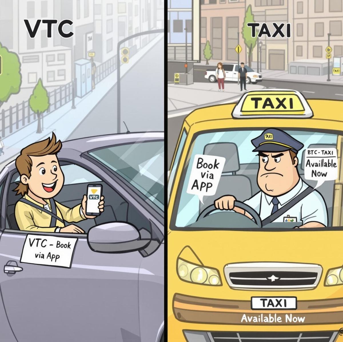 VTC ou Taxi : Quelle différence en 2025 ? Tarifs, réservation, avantages