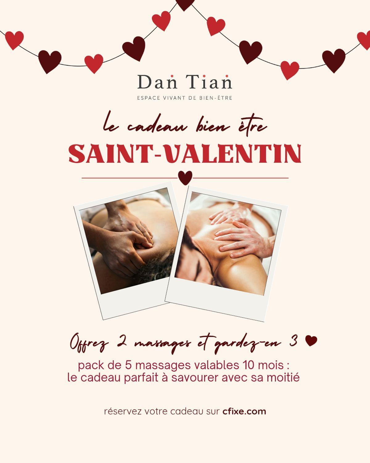 Massages pour la Saint Valentin à Paris !