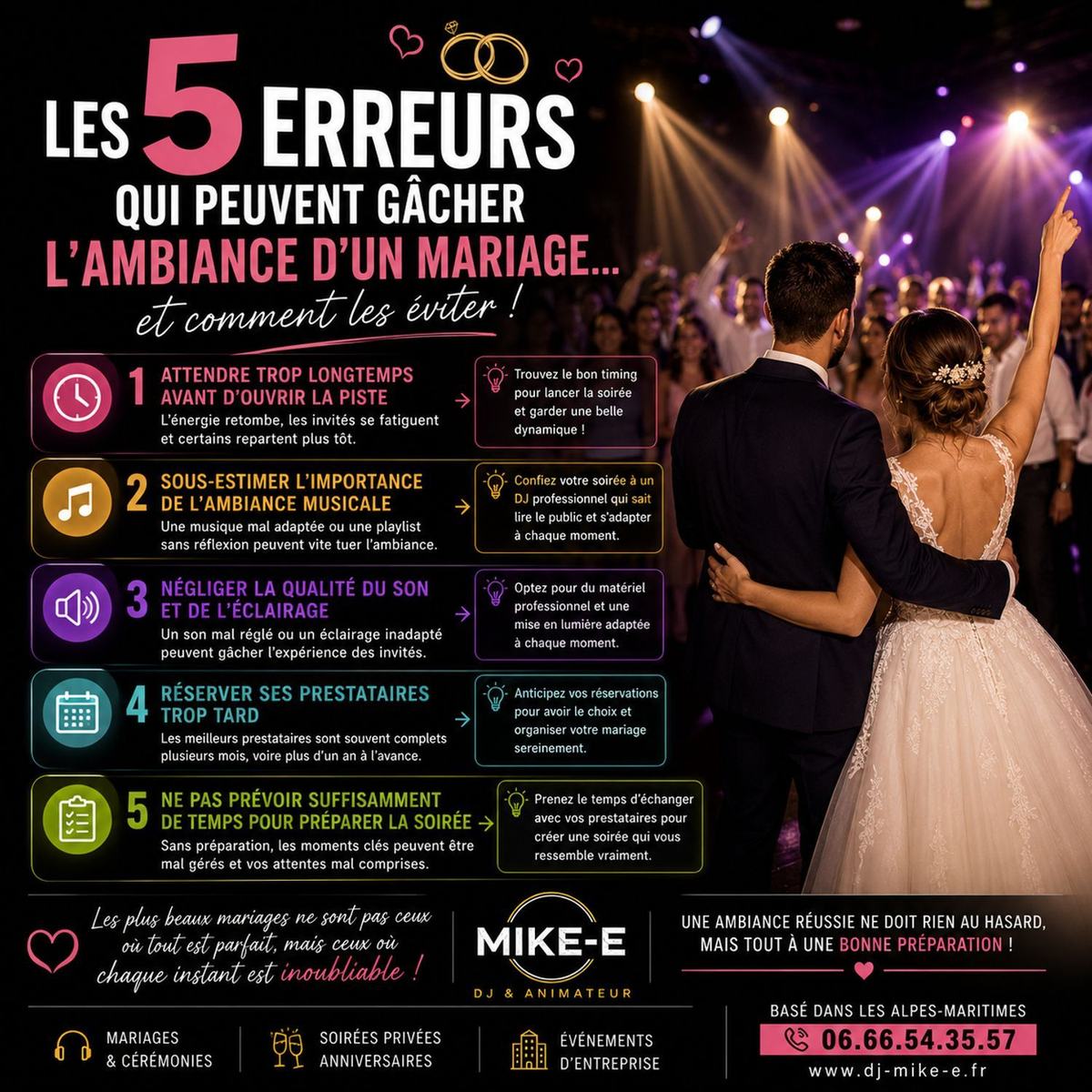 💍 Les 5 erreurs qui peuvent gâcher l’ambiance d’un mariage… et comment les éviter