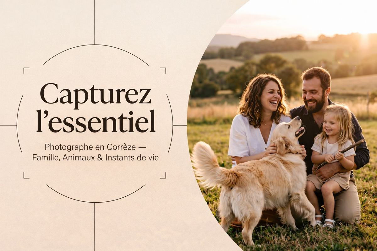 COMPTOIR PHOTOGRAPHE Famille & Animaux |  Auvergne Limousin