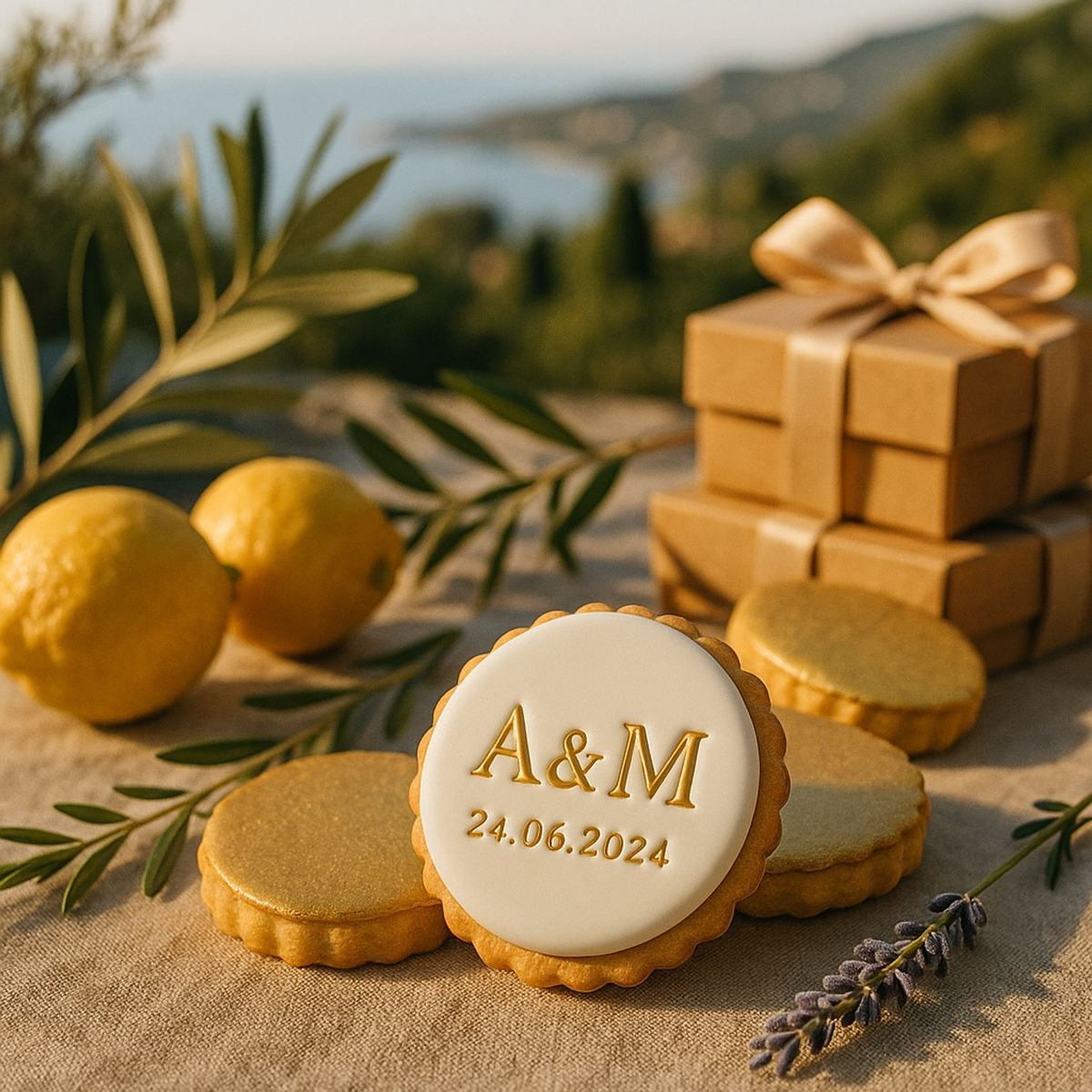 Biscuits personnalisés mariage Alpes-Maritimes : le détail gourmand qui sublime votre réception