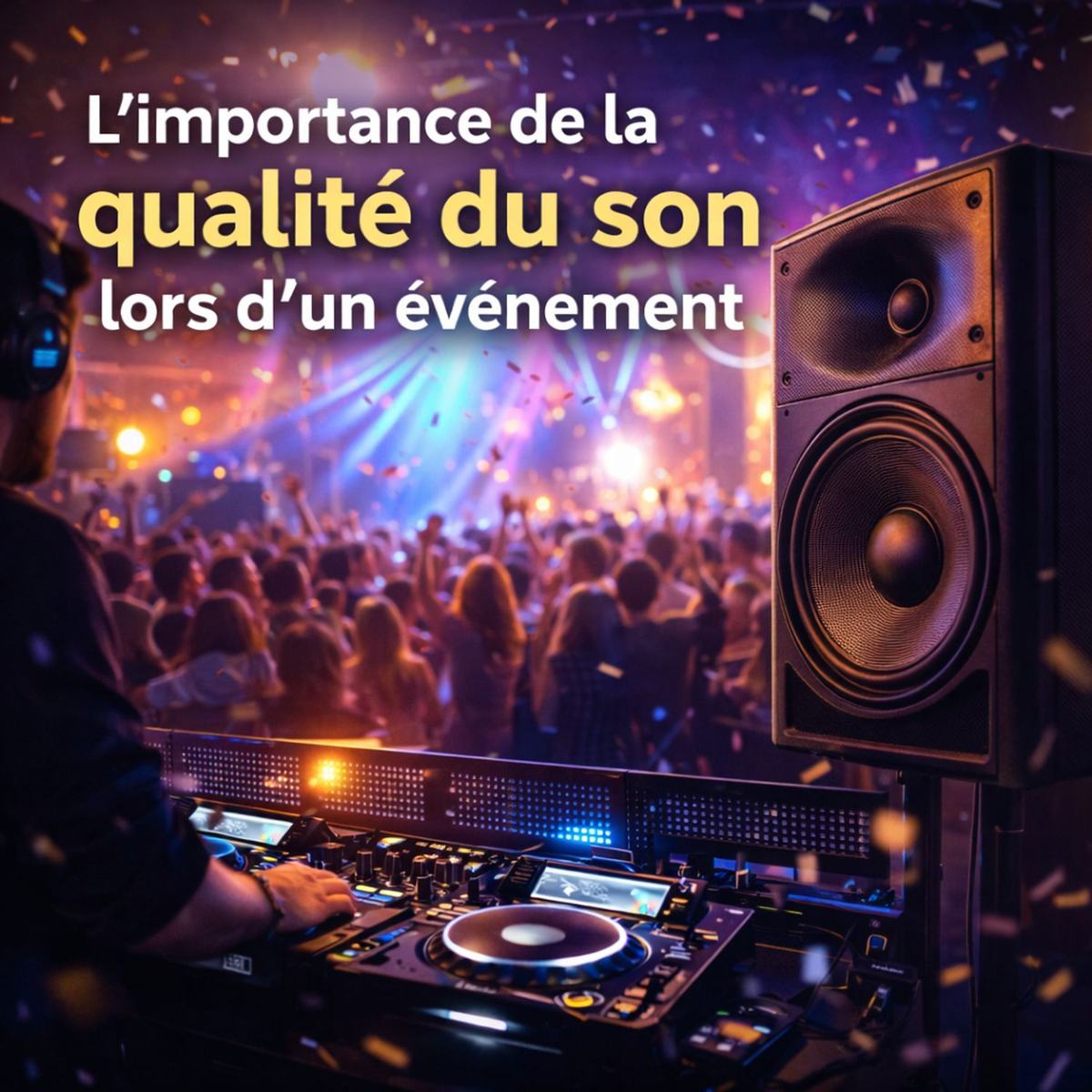 🔊 Pourquoi la qualité du son est aussi importante que la musique lors d’un événement