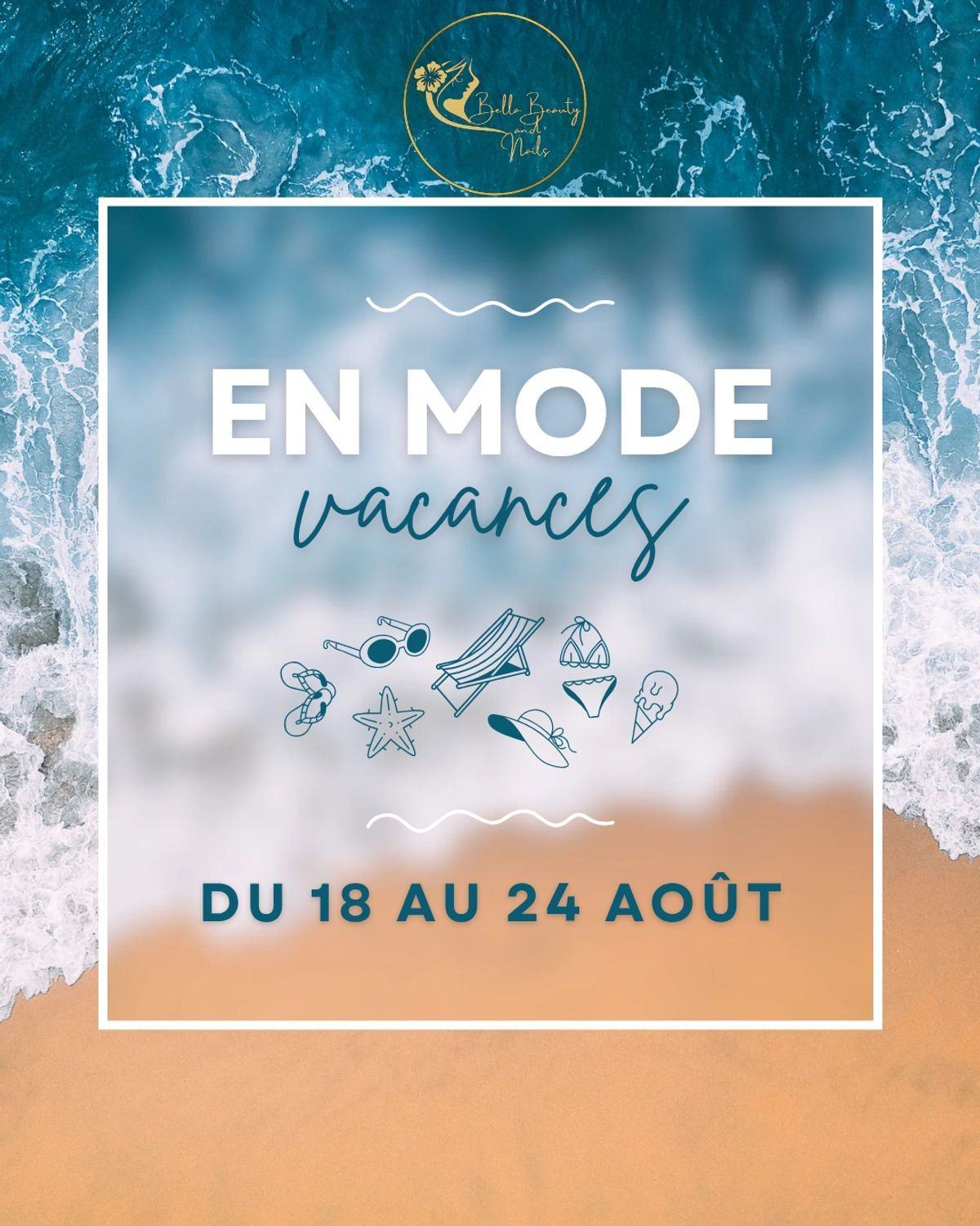 Vacances d'été du 18 au 24 août 2025