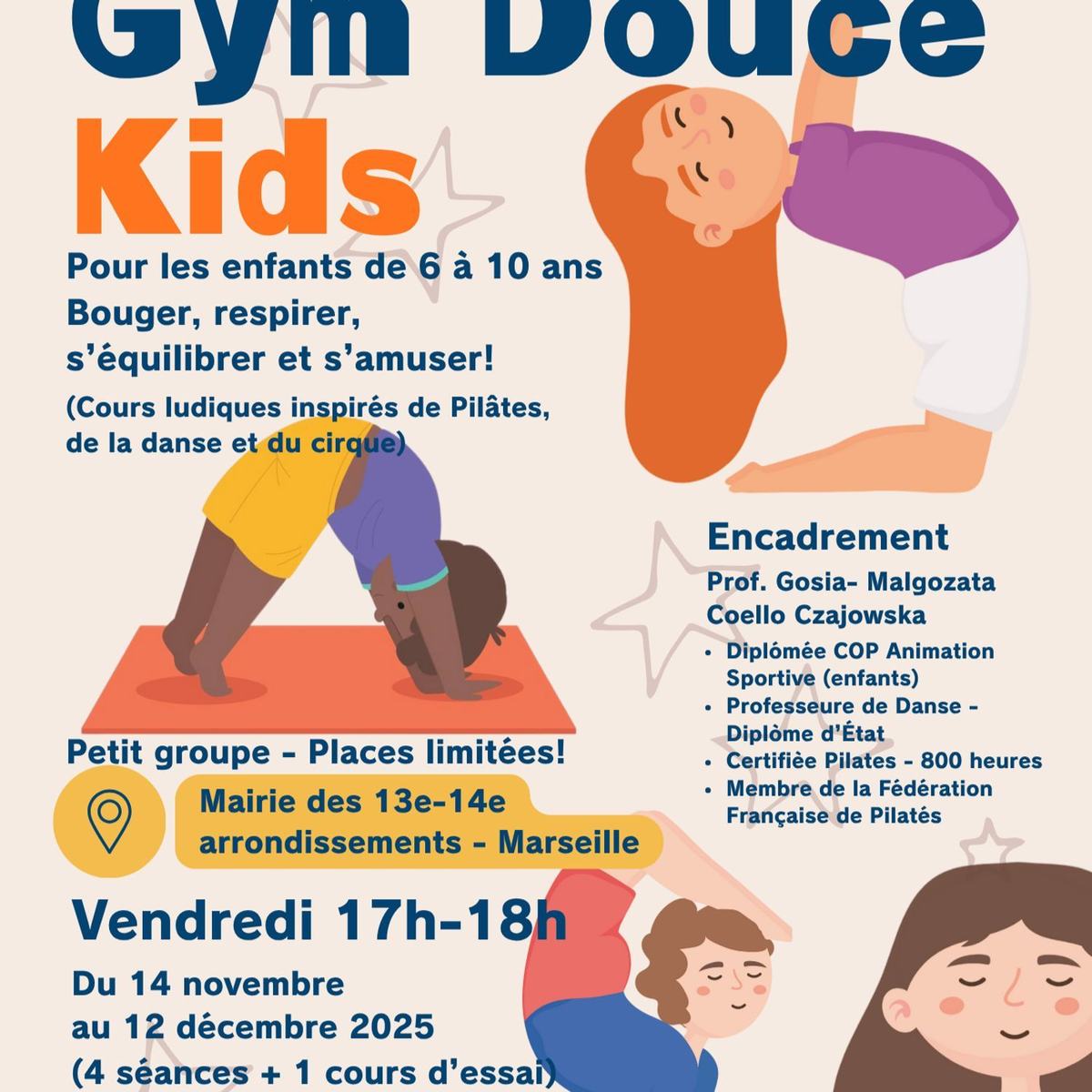 Gym Douce & Pilates pour Enfants (6–10 ans)