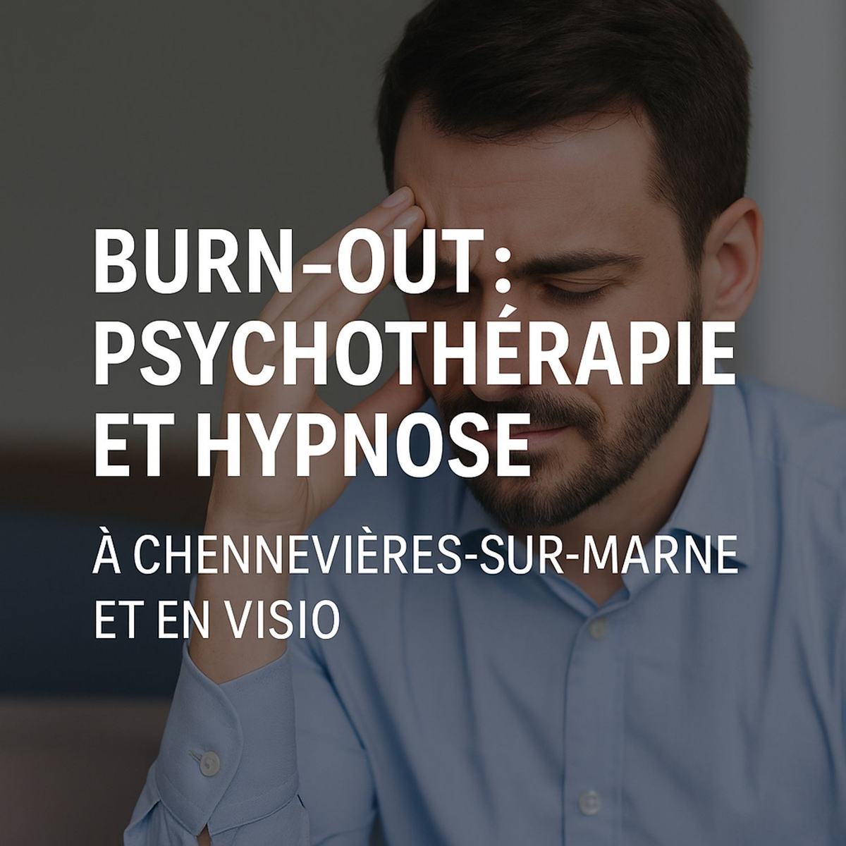 Burn-out et épuisement professionnel : psychothérapie et hypnose à Chennevières-sur-Marne et en visio dans toute la francophonie – Patrick Chambard