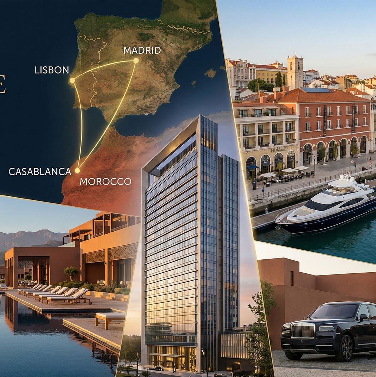 2030 : L’Éveil d’un nouveau Triangle d’Or du Luxe : Maroc, Espagne, Portugal