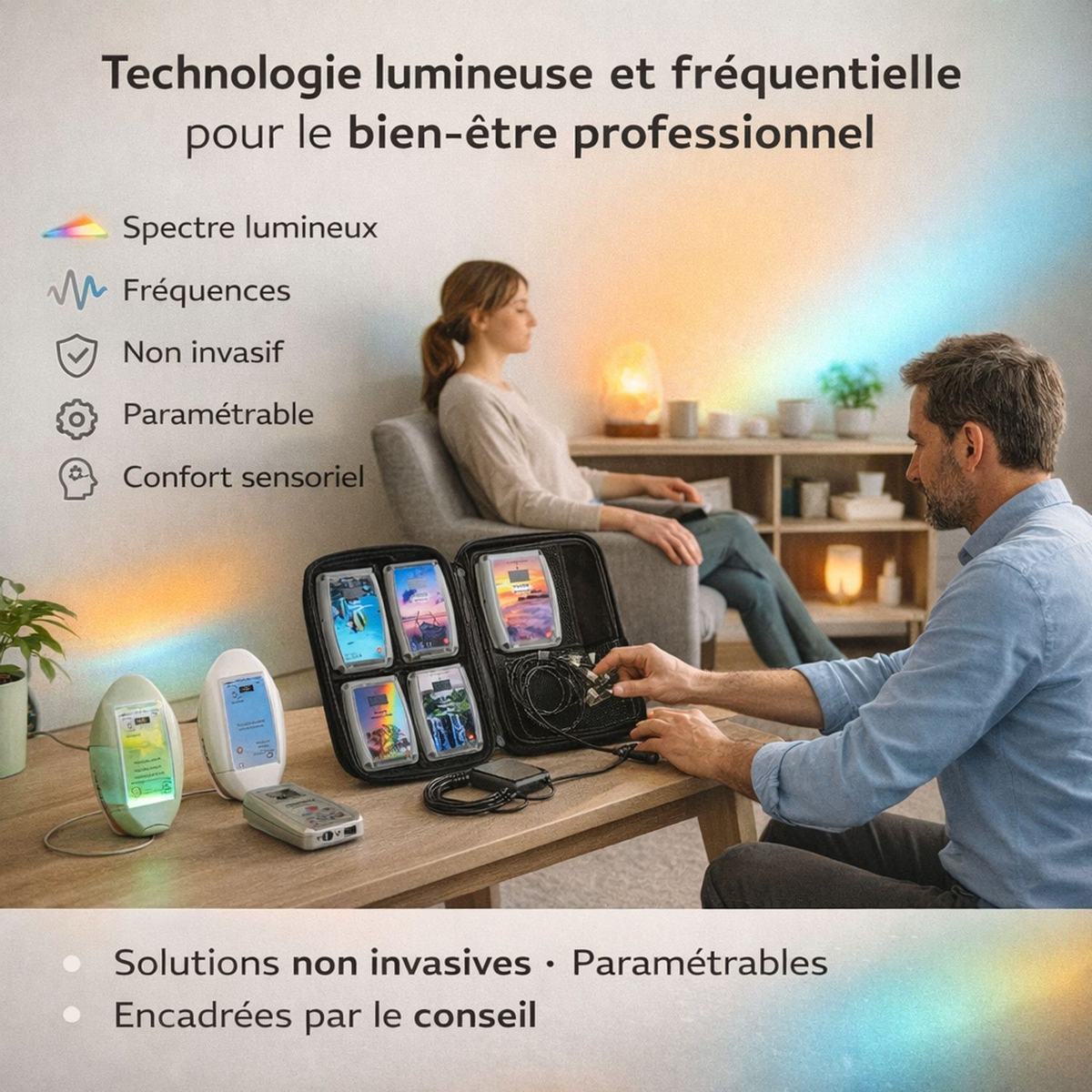Appareil chromothérapie professionnel : le guide pour équiper votre cabinet et optimiser vos soins
