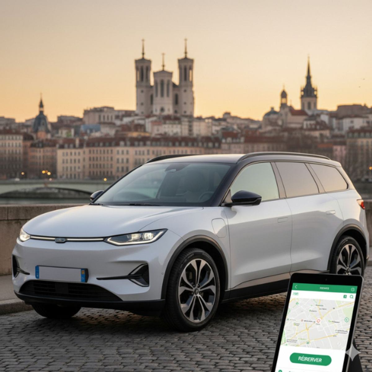 Chauffeur VTC électrique à réserver en ligne pour des trajets écoresponsables