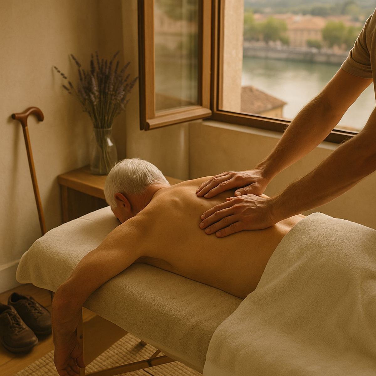 Massage du corps senior à Valence pour une détente profonde et une mobilité retrouvée