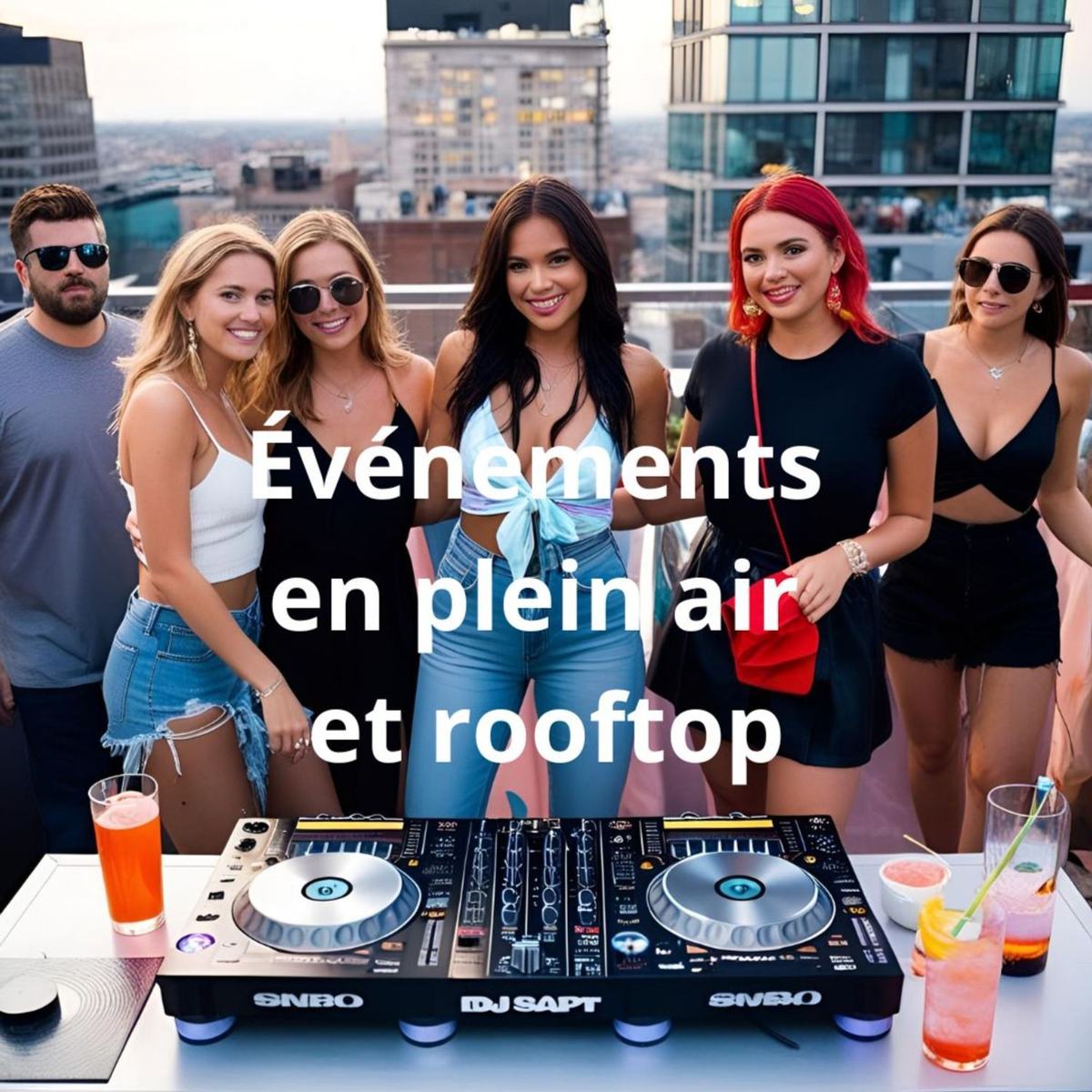 Événements en plein air et rooftop : Créez une ambiance estivale inoubliable avec un DJ dans les Alpes-Maritimes