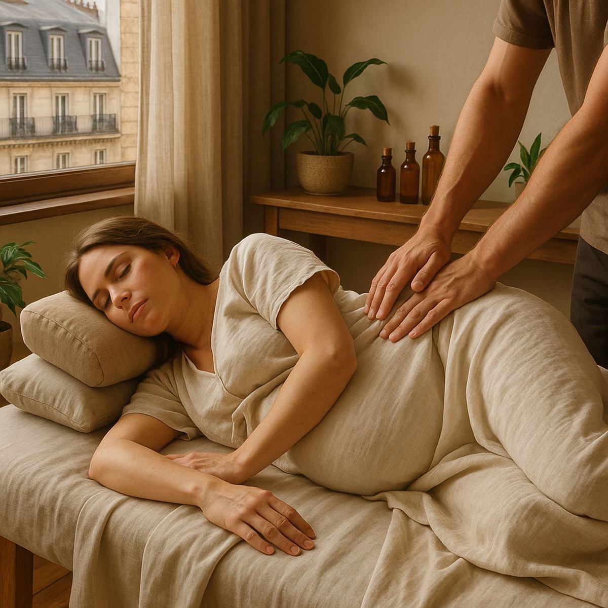 Massage femme enceinte Paris, un cocon de bien-être dans la capitale
