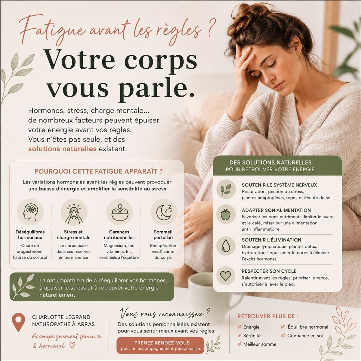 Pourquoi suis-je épuisée avant mes règles ? Comprendre la fatigue hormonale féminine